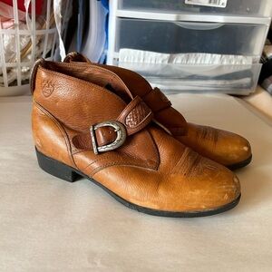 Ariat Women’s Juliet Strap & Buckle Leather Ankle Boots Western Boho 7